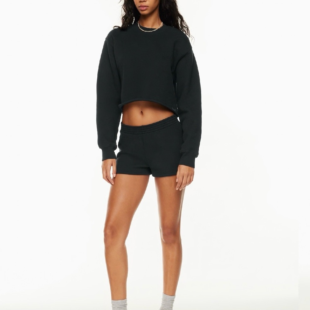 Tna Airy Fleece Perfect Micro Shorts in Black
